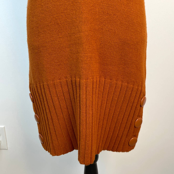Energie Sleeveless Sweater Dress In Orange Size Medium NWT - Picture 3 of 10
